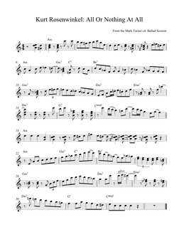 Kurt Rosenwinkel: All or Nothing At All | PDF