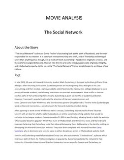 The Social Network: Plot and Analysis | PDF | Mark Zuckerberg | Social ...