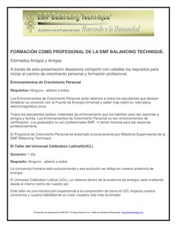 © Derechos de reproducción 2005-2011. Energy Extension Inc. Todos los Derechos Reservados. www.emfworldwide.com 
 
 
FORM