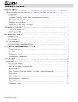 MK5-ASIOMSALL REV E
Pool
Pool
Inter national
 i
Table of Contents
INTRODUCTION . . . . . . . . . . . . . . . . . . . . . .