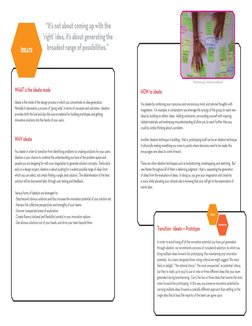 WHAT is the Ideate mode
Ideate is the mode of the design process in which you concentrate on idea generation.  
Mentally it r