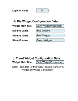 Light #4 Value
24
Widget Main Title
Daily Widget Production
Slice #1 Value
Blue Widgets
Slice #2 Value
Red Widgets
Slice #3 V