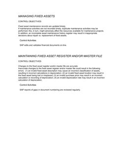 Internal Controls for Fixed Assets | PDF | User (Computing) | Depreciation