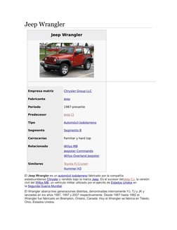 (https://commons.wikimedia.org/wiki/File:Jeep_Wrangler_X_--_10-06-2010.jpg)Jeep (https://es.wikipedia.org/wiki/Jeep) Wrangle