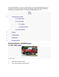 (https://commons.wikimedia.org/wiki/File:Jeep_Wrangler_YJ.jpg)El nombre "Wrangler" no se usó en Canadá, porque era un nivel