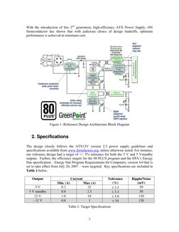 7 
 
With the introduction of this 2nd generation, high-efficiency ATX Power Supply, ON 
Semiconductor has shown that with