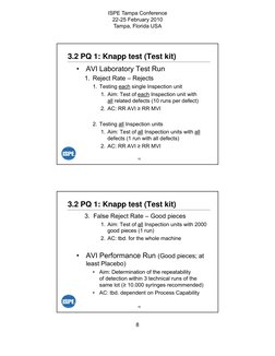 Knapp Test Kit for Visual Inspection | PDF | Verification And ...