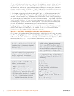 6             GET YOUR INTERNAL AUDIT RISK ASSESSMENT RIGHT THIS YEAR
FEBRUARY 2014 
Definition for the types of assessments