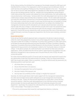 8             GET YOUR INTERNAL AUDIT RISK ASSESSMENT RIGHT THIS YEAR
FEBRUARY 2014 
At the closing meeting, the individual f
