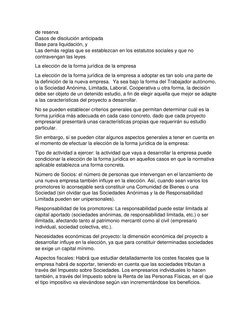 de reserva 
Casos de disolución anticipada  
Base para liquidación, y 
Las demás reglas que se establezcan en los estatutos s