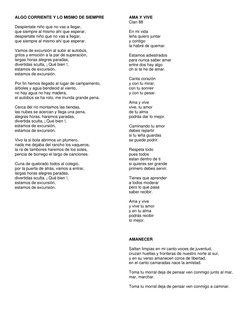 ALGO CORRIENTE Y LO MISMO DE SIEMPRE 
 
Despiertate niño que no vas a llegar, 
que siempre al mismo ahí que esperar, 
despier