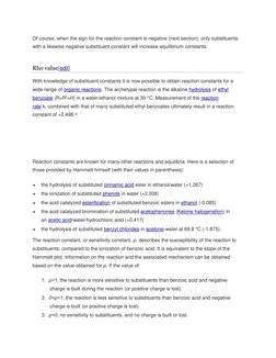 Of  (http://en.wikipedia.org/wiki/File:BenzoateEsterHydrolysis.png)course, when the sign for the reaction constant is negativ