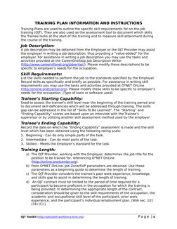 OJT Training Plan Template | PDF | Cognition | Learning