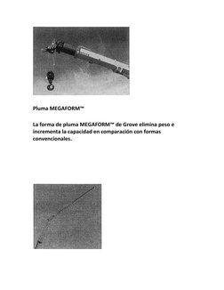 Pluma MEGAFORM™ 
La forma de pluma MEGAFORM™ de Grove elimina peso e 
incrementa la capacidad en comparación con formas 
co