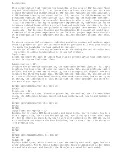SAP BPC Certification Exam Overview | PDF | Scripting Language | Test ...