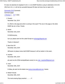 CCNA Training EIGRP Troubleshooting Simulation | PDF | Cisco ...