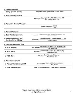 Virginia Department of Environmental Quality 
All Rights Reserved 
 
2 
 
 
  
4. Chemical Weight  
 
Using Specific Gravity
