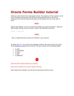 Oracle Forms Developer Tutorial | PDF | Pl/Sql | Databases