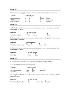 18 Rules for Alphabetical Filing | PDF | Law