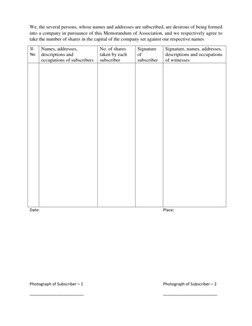 Sample Subscriber Note First Subscriber Sheet Format Template | PDF | Law