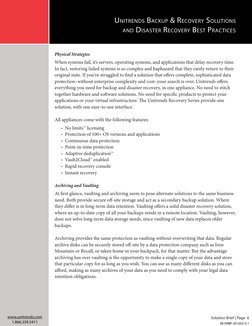 Solution Brief | Page  6
Unitrends Backup & Recovery Solutions 
and Disaster Recovery Best Practices
www.unitrends.com
1.866.