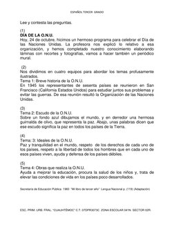 ESPAÑOL TERCER  GRADO 
 
ESC. PRIM. URB. FRAL. “CUAUHTÉMOC” C.T. 07DPR3073C  ZONA ESCOLAR 041NI SECTOR 02R. 
Mhttp://francisc