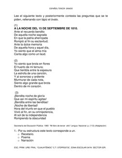 ESPAÑOL TERCER  GRADO 
 
ESC. PRIM. URB. FRAL. “CUAUHTÉMOC” C.T. 07DPR3073C  ZONA ESCOLAR 041NI SECTOR 02R. 
Mhttp://francisc