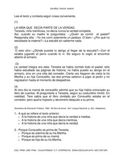 ESPAÑOL TERCER  GRADO 
 
ESC. PRIM. URB. FRAL. “CUAUHTÉMOC” C.T. 07DPR3073C  ZONA ESCOLAR 041NI SECTOR 02R. 
Mhttp://francisc