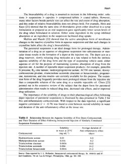 4
Nash
Kaye [21] showed that the same dose of thioridazine given either dissolved in a syrup
formulation or prepared as an or