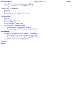 Using ENOVIA Catalog for Electrical Mapping
Loading an iXF Document with VPM Navigator
Workbench Description
Menu Bar
Too