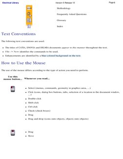Methodology
Frequently Asked Questions
Glossary
Index
Text Conventions
The following text conventions are used:
G The tit