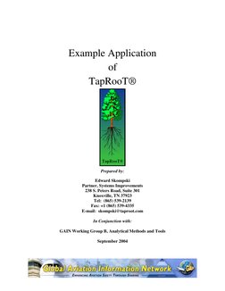 Example Application 
of 
TapRooT® 
 
Prepared by: 
Edward Skompski 
Partner, Systems Improvements 
238 S. Peters