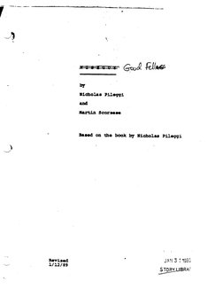 Goodfellas Script PDF | PDF | Martin Scorsese | Films Directed