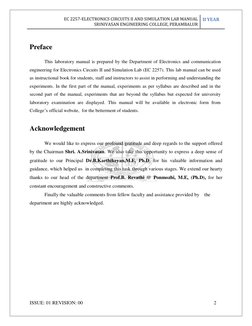Electronics Circuits II Lab Manual | PDF