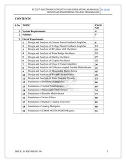 Electronics Circuits II Lab Manual | PDF