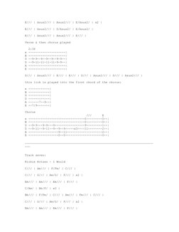 Richie Kotzen Acoustic Chords Guide | PDF | Song Structure | Pop Songs