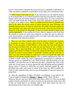 power to the Court to substitute the correct person as a plaintiff or add parties or 
strike out parties as plaintiffs or def