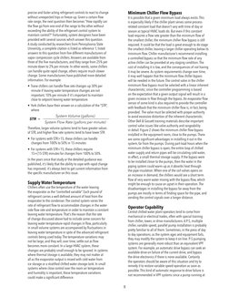 precise and faster acting refrigerant controls to react to change 
without unexpected trips or freeze-up. Given a certain flo
