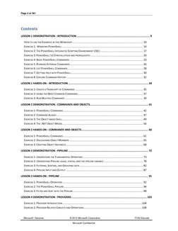 Page 4 of 361 
 
Microsoft | Services 
© 2012 Microsoft Corporation 
ITOE Educate 
Microsoft Confidential 
Contents 
LESSON 1