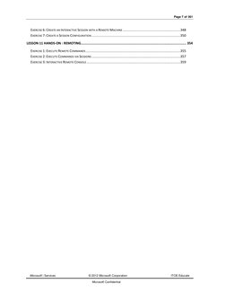 Page 7 of 361 
 
Microsoft | Services 
© 2012 Microsoft Corporation 
ITOE Educate 
Microsoft Confidential 
EXERCISE 6: CREATE