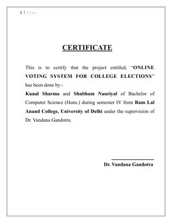 Online Voting System for College Elections | PDF | Software Development ...