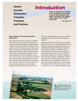 Stream
Corridor
Restoration:
Principles,
Processes,
and Practices
Introduction 
There is a phenomenal resiliency
in the mecha