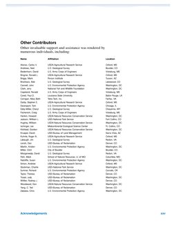 Acknowledgements
xxv
Other Contributors
Other invaluable support and assistance was rendered by 
numerous individuals, includ