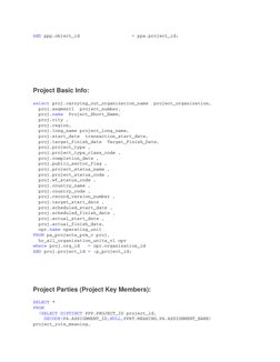SQL Query for Oracle Project Manager Info | PDF | Computing | Sql