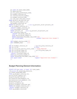 SQL Query for Oracle Project Manager Info | PDF | Computing | Sql