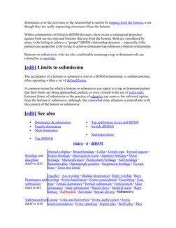 Understanding BDSM Bottom Roles | PDF | Dominance And Submission | Bdsm