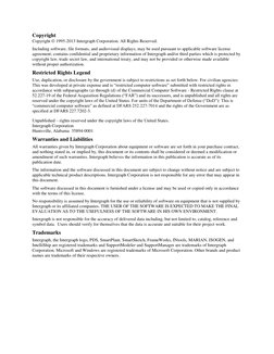 Copyright 
Copyright © 1995-2013 Intergraph Corporation. All Rights Reserved. 
Including software, file formats, and audiov