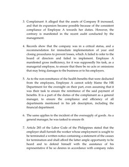 3.Complainant A alleged that the assets of Company B increased,
and that its expansion became possible because of the consist