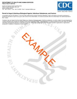 CDC Import Permit for Biological Agents | PDF | Centers For Disease ...
