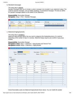 Statement Generation Program (ARXSGP) Overview Setup and ...